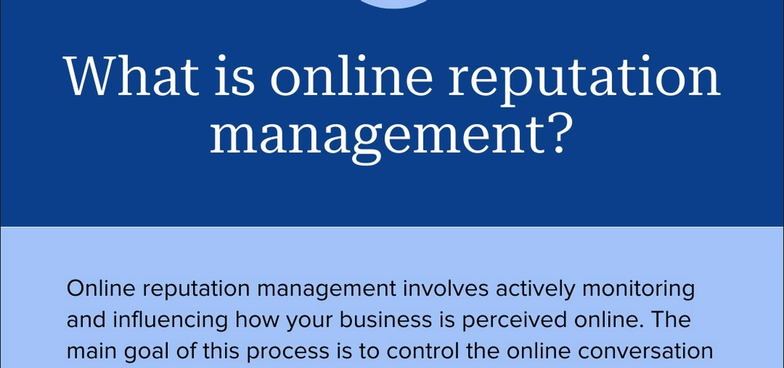 Online reputation management training session